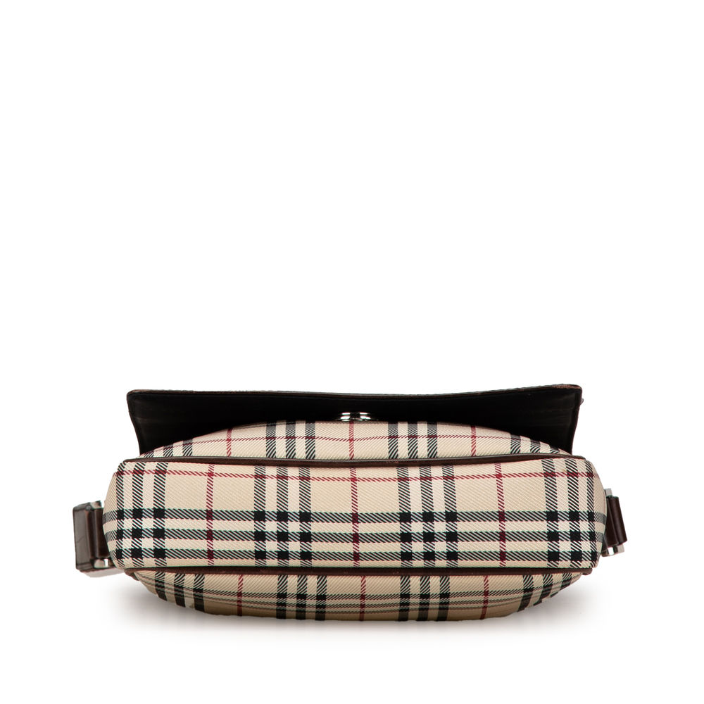 Pre-Loved Burberry House Check Canvas Crossbody - Picture 3 of 9